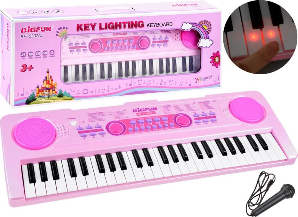 Jokomisiada Keyboard organy z podświetlanymi klawiszami IN0151
