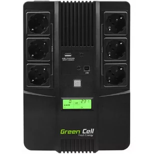 UPS Green Cell Zasilacz awaryjny UPS Green Cell AiO z wyświetlaczem LCD 800VA UPS07 - Zasilacze awaryjne UPS - miniaturka - grafika 1