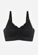 Biustonosze - Czarny Bezszwowy Biustonosz z Usztywnieniem Bez Fiszbin Zeritha - miniaturka - grafika 1