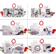 Zabawki sensoryczne - MIĘKKA KSIĄŻECZKA SENSORYCZNA DLA NIEMOWLĄT GRYZAK - miniaturka - grafika 1