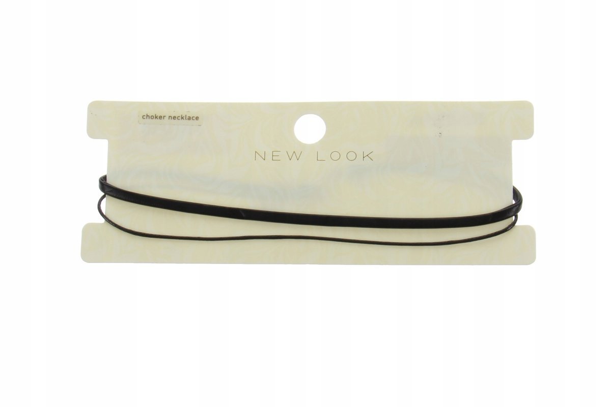 NEW LOOK CHOKER CZARNY PODWÓJNY CASUAL 0Z1G1_C2* 0_1