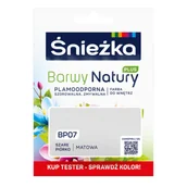 Farby wewnętrzne - Śnieżka Farba lateksowa Barwy Natury PLUS TESTER szare piórko BP07 25 ml - miniaturka - grafika 1