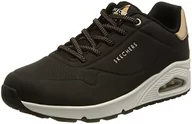 Sneakersy damskie - Skechers Sneakersy damskie Uno, Czarne wykończenie Durabuck Różowe Złoto Duraleather, 39 EU - miniaturka - grafika 1