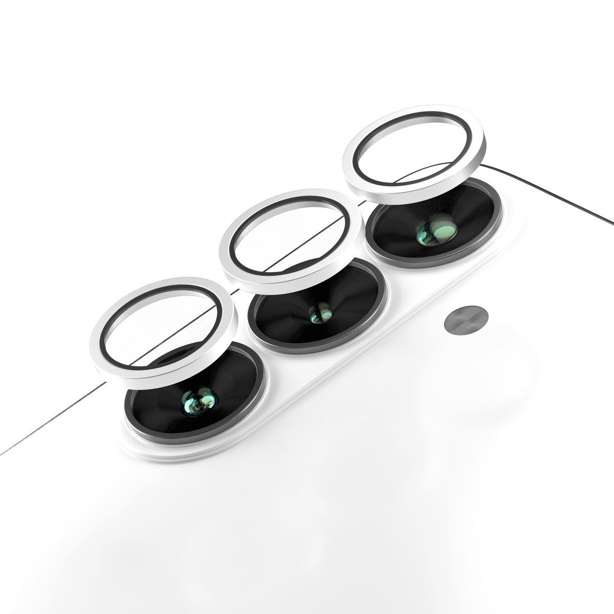 Etteri Camera Lens Protector szkło na aparat do Samsung S26 Plus srebrne