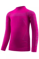 Odzież sportowa dziecięca - Bluza termoaktywna dziecięca Kids Brubeck Thermo LS1611K fuksjowy/szary - miniaturka - grafika 1