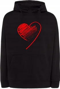 Walentynki Bluza nadruk Czerwone Serce r.3XL - Bluzy męskie - miniaturka - grafika 1