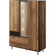 Kredensy - Kredens BG05 Borga Lenart Dąb Catania, Czarny - miniaturka - grafika 1