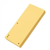 Przekładki do segregatorów - PRZEKŁADKI 1/3 A4 KARTONOWE 100szt. ŻÓŁTE - miniaturka - grafika 1