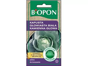 BIOPON Nasiona Kapusta biała Kamienna głowa 1454 - Nasiona i cebule - miniaturka - grafika 1