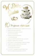 Kartki okolicznościowe i zaproszenia - Kartka na ślub 10 Przykazań Małżeńskich SAB 31 - miniaturka - grafika 1