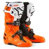Buty motocyklowe - Buty Enduro Alpinestars Tech 10 Fluorescencyjny Pomarańczowy/Czarny/Złamany Biały49,5 - miniaturka - grafika 1