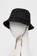 Czapki damskie - Desigual kapelusz kolor czarny - miniaturka - grafika 1