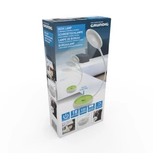 Grundig Lampka biurkowa Składana lampka biurowa LED 15cm zielony 8711252032290GREEN - Lampy stojące - miniaturka - grafika 1