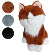 Zabawki interaktywne dla dzieci - Kot pluszowy siedzący 35cm mix - Madej - miniaturka - grafika 1