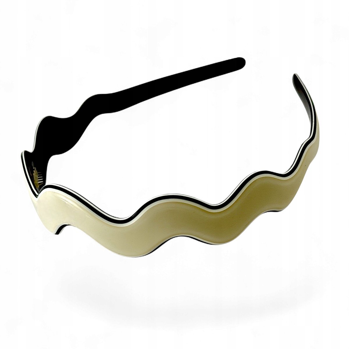 Opaska do włosów Francuska Mocna Elastyczna Szara