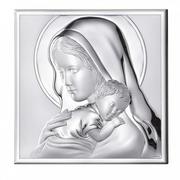 Pamiątka Chrztu Świętego - Murrano Obrazek Matka Boska Prezent Na Chrzest GRAWER OBR-251 - miniaturka - grafika 1