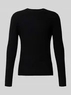 Swetry męskie - Sweter o kroju slim fit z imitacji dzianiny z mieszanki wiskozy - miniaturka - grafika 1