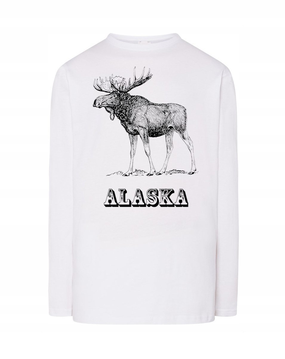 Longsleeve męski nadruk ŁOŚ ALASKA r.XXL