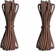 Akcesoria obuwnicze - WOSKOWANE Sznurówki BRĄZOWE Sznurowadła 160 cm ŚREDNIE Okrągłe 3,5mm G15-91 - miniaturka - grafika 1