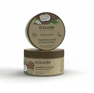Szampony do włosów - Ecolatier, Szampon-skrub odżywienie i regeneracja, Organiczny kokos, 300g - miniaturka - grafika 1