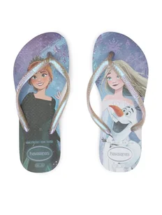 Havaianas Japonki FROZEN 41372662204 Kolorowy - Buty dla dziewczynek - miniaturka - grafika 1
