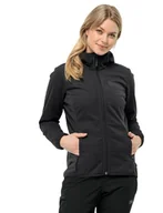 Bluzy damskie - Jack Wolfskin Windhain bluza damska typu softshell z kapturem - miniaturka - grafika 1