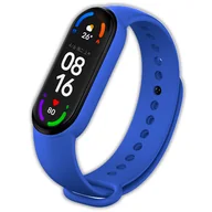 Akcesoria do smartwatchy - Pasek opaska silikonowa Vanfone do Xiaomi Mi Band 5/6, chabrowy - miniaturka - grafika 1