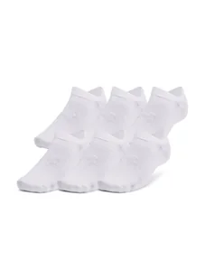 Skarpety Under Armour Essential 6-Pack No Show Socks - white/white/halo gray - Skarpetki i podkolanówki sportowe - miniaturka - grafika 1