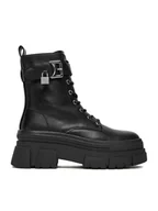 Botki damskie - DeeZee Trzewiki 60165-6 Czarny - miniaturka - grafika 1