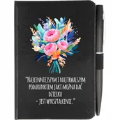 Notesy i bloczki - NOTES A6 + DŁUGOPIS PREZENT DZIEŃ NAUCZYCIELA WZÓR - miniaturka - grafika 1