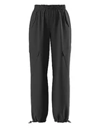 Spodnie damskie - Bestseller A/S Damskie spodnie Pcjill Cargo Joggers, czarny, L - miniaturka - grafika 1