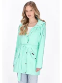Kurtki i kamizelki sportowe damskie - Schmuddelwedda Płaszcz przeciwdeszczowy w kolorze miętowym - miniaturka - grafika 1