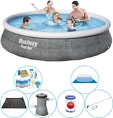 Baseny ogrodowe - Zestaw basenowy - Bestway Fast Set 396x84 cm okrągły - miniaturka - grafika 1