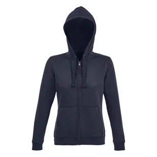 Damska Bluza Z Kapturem Spike Z Pełnym Zamkiem Błyskawicznym - Bluzy sportowe damskie - miniaturka - grafika 1