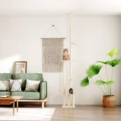 Drapaki dla kotów - Drzewko dla kota, od podłogi po sufit, kremowe, 258,5-284,5 cm Lumarko! - miniaturka - grafika 1