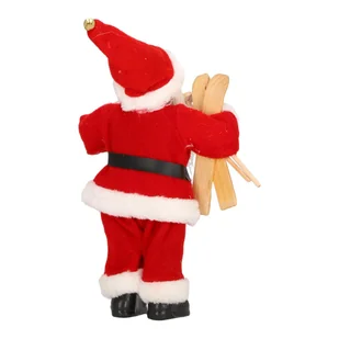 Mikołaj pluszowy czerwony 30 cm - Ozdoby bożonarodzeniowe - miniaturka - grafika 5