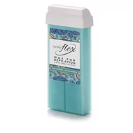 Depilacja - ItalWax Flex Aquamarine wysokoplastyczny transparentny wosk do depilacji w rolce 100ml do depilacji dużych obszarów owłosienia - miniaturka - grafika 1