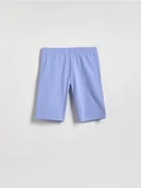 Sukienki i spódniczki dla dziewczynek - Reserved - Bawełniane szorty kolarki - niebieski - miniaturka - grafika 1