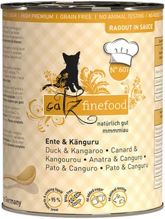 catz finefood Ragout 6 x 380 g - Nr. 607: Kaczka z kangurem - Mokra karma dla kotów - miniaturka - grafika 1