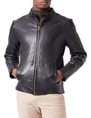 Kurtki męskie - Freaky Nation Męska kurtka skórzana New Select-FN czarna, M - miniaturka - grafika 1