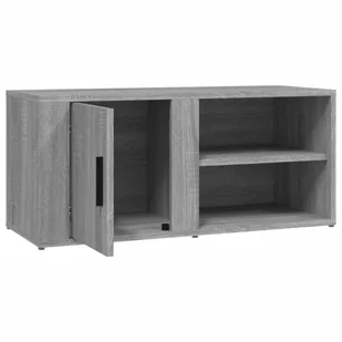 Lumarko Szafka pod TV, szary dąb sonoma, 80x31,5x36 cm - Szafki RTV - miniaturka - grafika 9