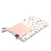 Koce i narzuty dla dzieci - LA MILLOU LEKKI KOCYK- L - FRENCH RIVIERA GIRL - POWDER PINK VELVET - miniaturka - grafika 1