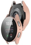 Akcesoria do smartwatchy - Bizon Etui ze szkłem do zegarka Case+Glass Watch do Galaxy Watch 7 40 mm, różowe - miniaturka - grafika 1