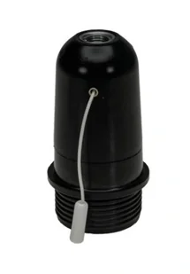 Oprawka do żarówki Bakelitowa E27 gwint z włącznikiem sznurkowym Loft - Akcesoria do oświetlenia - miniaturka - grafika 1