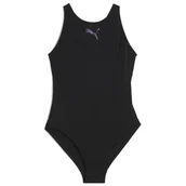 Stroje kąpielowe - Damski strój kąpielowy Puma Raceback Swimsuit Rozmiar: XL / Kolor: czarny - miniaturka - grafika 1