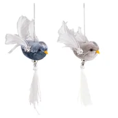 Ozdoby bożonarodzeniowe - Zawieszka choinkowa ptaszek 18 cm mix kolorów - miniaturka - grafika 1