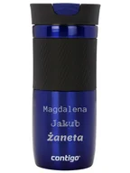 Kubki termiczne - Kubek termiczny z grawerem Contigo Byron 470ml - Deep Blue - miniaturka - grafika 1