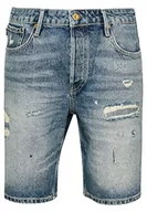 Spodenki damskie - Superdry Męskie szorty Vintage Straight, Felix Ripped Vintage, 30W/Regularny - miniaturka - grafika 1