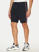 Spodenki męskie - Tommy Hilfiger Szorty materiałowe Global Stripe MW0MW39255 Granatowy Regular Fit - miniaturka - grafika 1