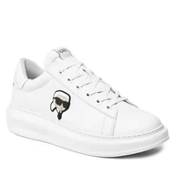 Sneakersy męskie - Sneakersy KARL LAGERFELD KL52530N Biały - miniaturka - grafika 1